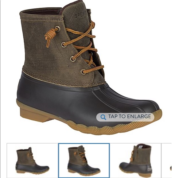 NWT Sperry Saltwater brown boots Size 5M - Picture 6 of 6